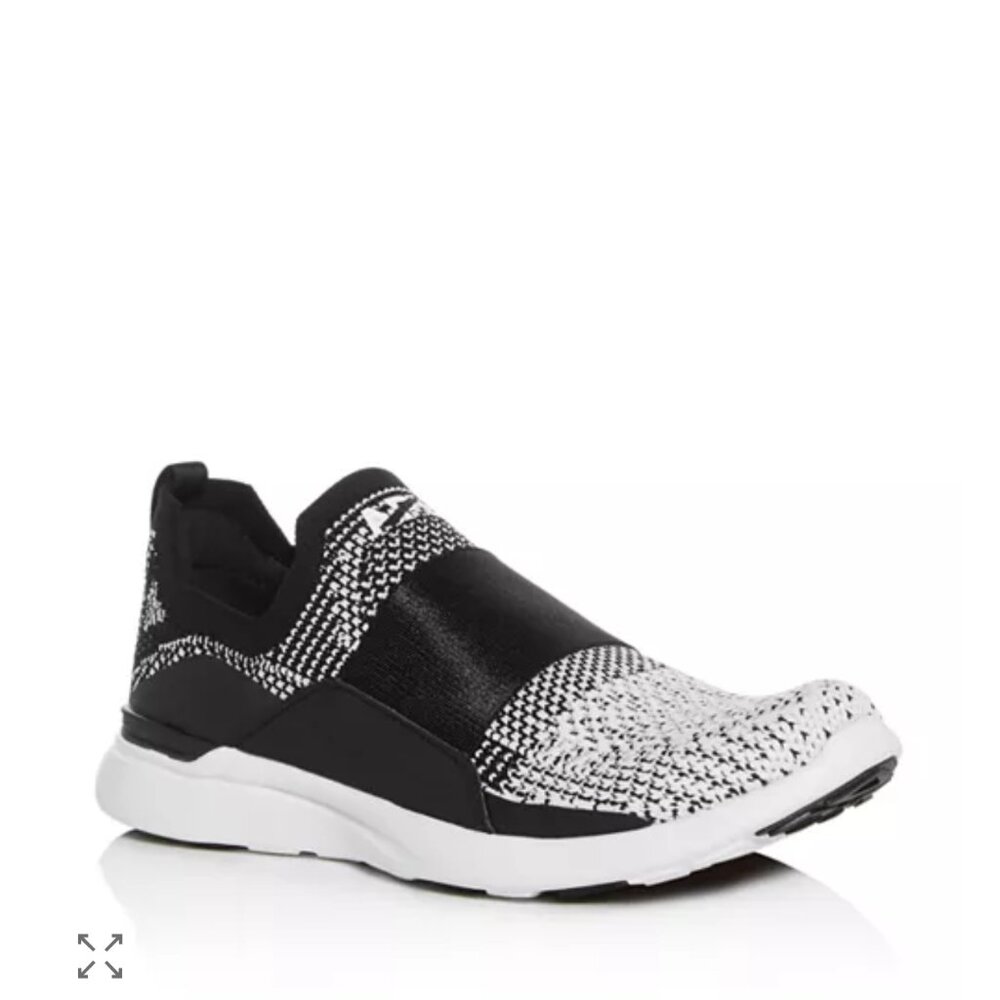 APL Women's Techloom Bliss Slip on Running Sneaker Black/White Ombre - 7